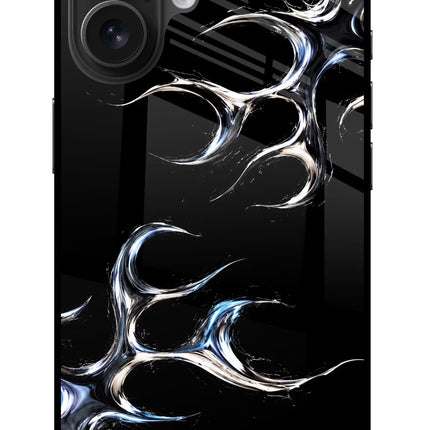 Chrome Tribal iPhone 16 Glass Case Back Cover by Casekaro