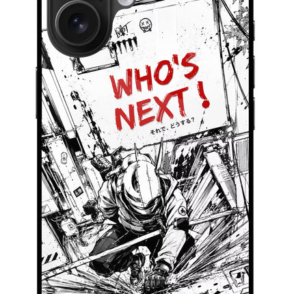 Who's Next iPhone 16 Glass Case Back Cover by Casekaro