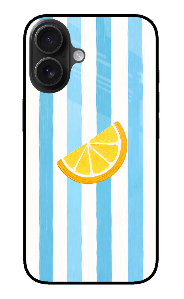 Summer Lemon iPhone 16 Glass Case