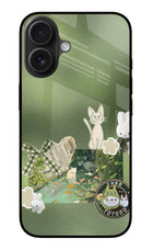 Aesthetic anime iPhone 16 Glass Case