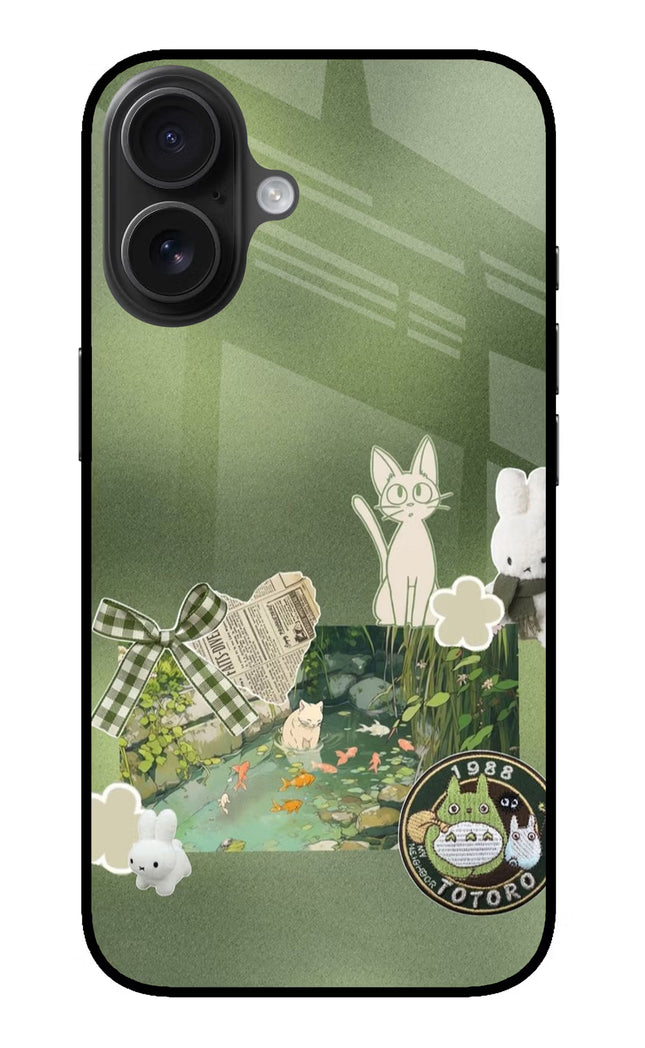 Aesthetic anime iPhone 16 Glass Case