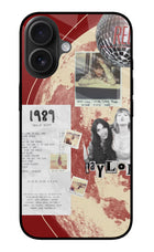 Taylor Swift iPhone 16 Glass Case
