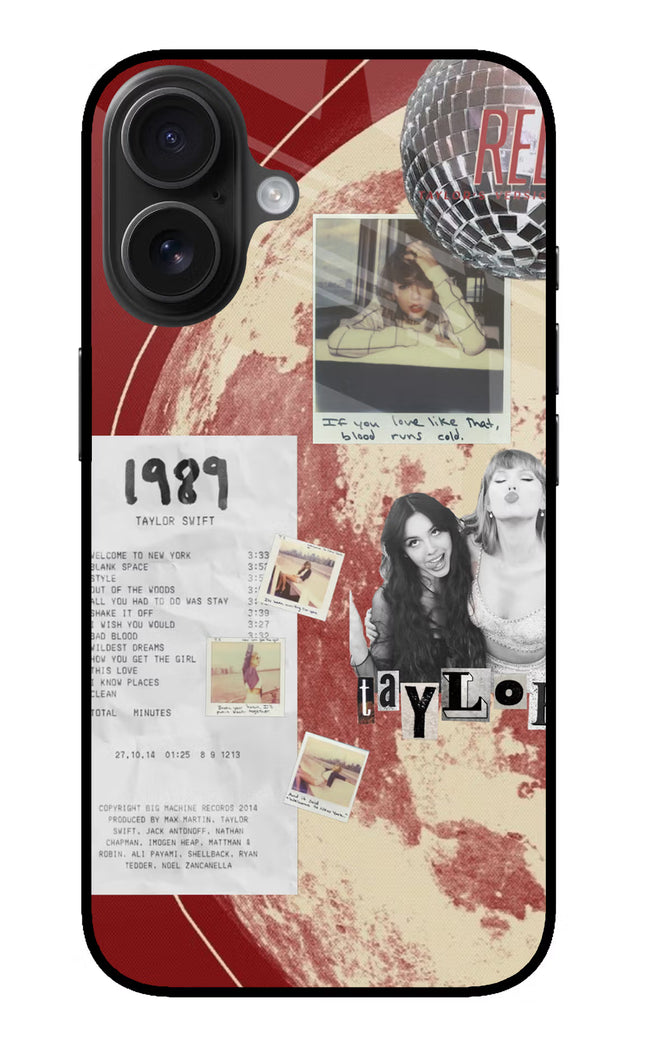 Taylor Swift iPhone 16 Glass Case