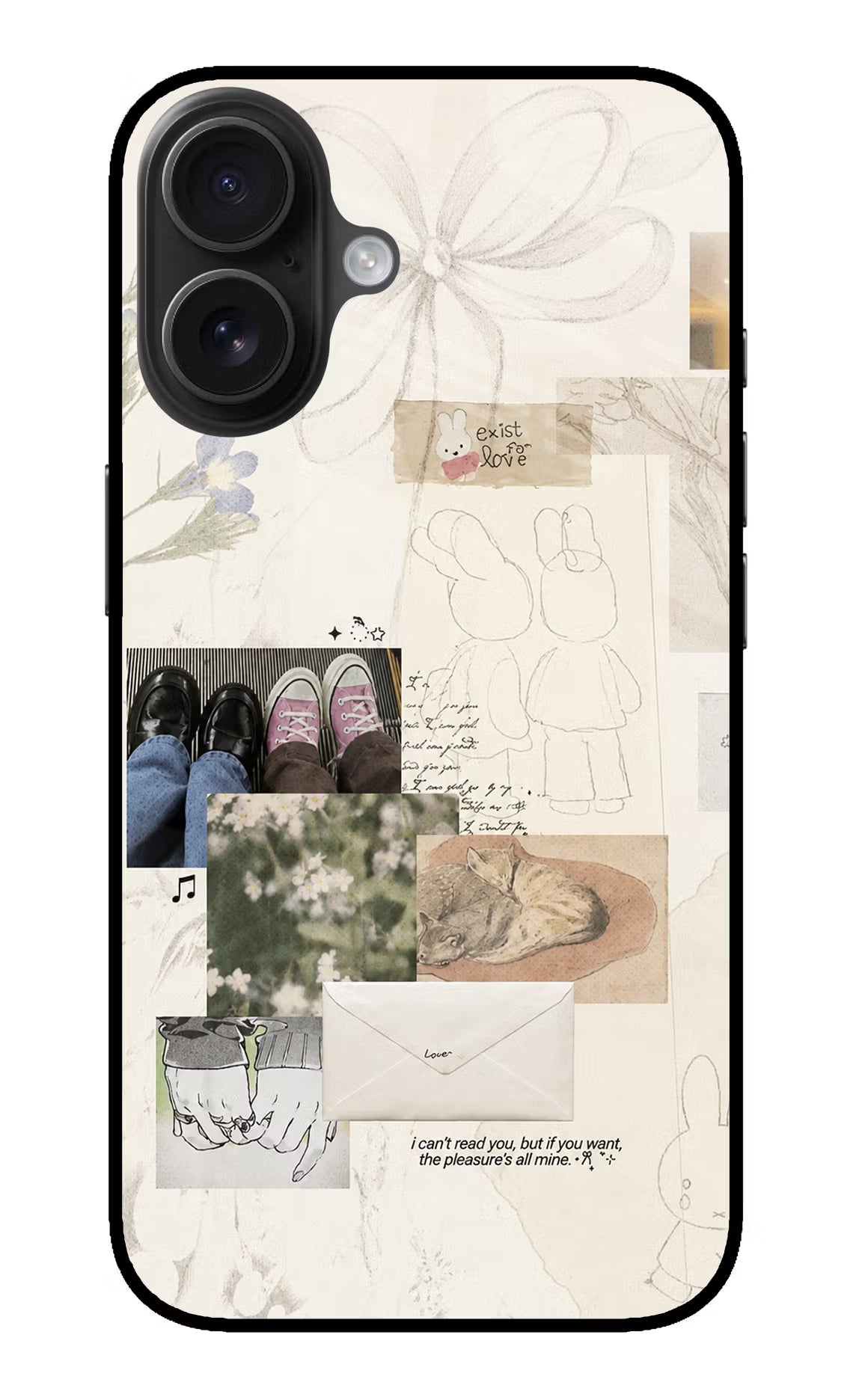 Soft Aesthetic iPhone 16 Glass Case