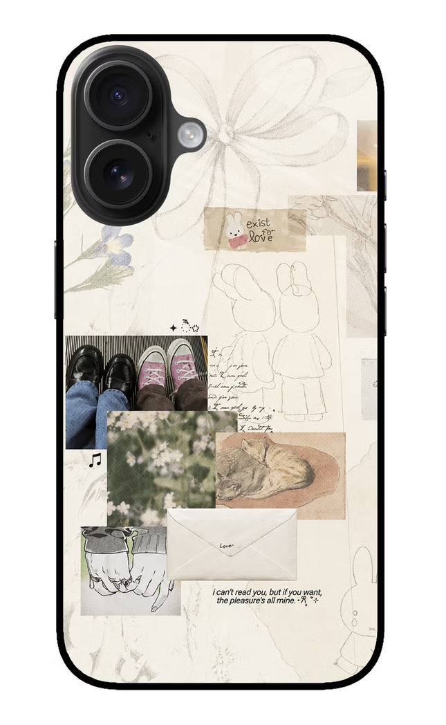 Soft Aesthetic iPhone 16 Glass Case