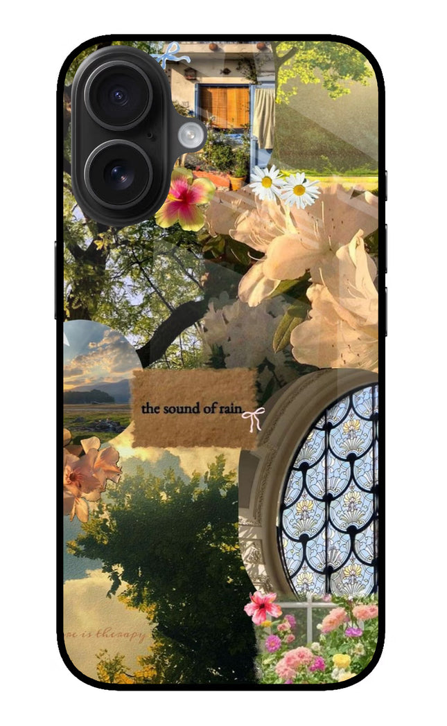 Rain iPhone 16 Glass Case
