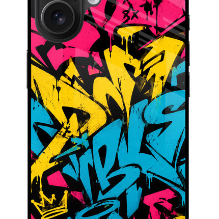 Graffiti Vibe iPhone 16 Glass Case
