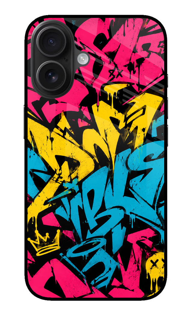Graffiti Vibe iPhone 16 Glass Case
