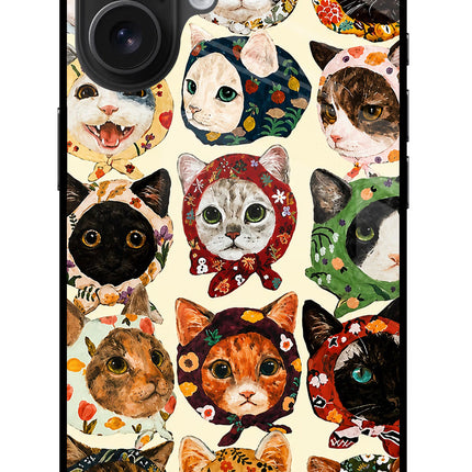 Cool Cat iPhone 16 Glass Case