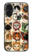 Cool Cat iPhone 16 Glass Case