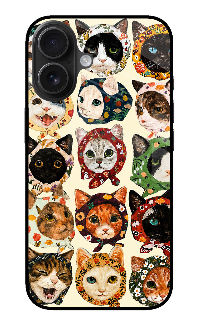 Cool Cat iPhone 16 Glass Case