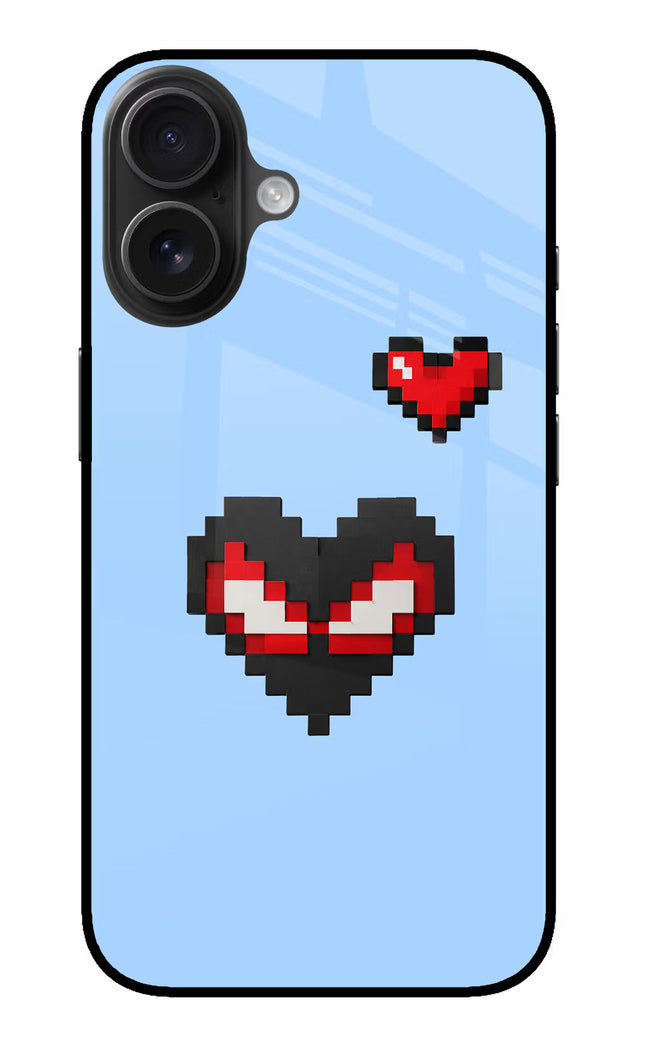 Peter Heart iPhone 16 Glass Case