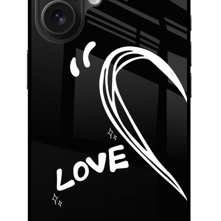 Love Line iPhone 16 Glass Case
