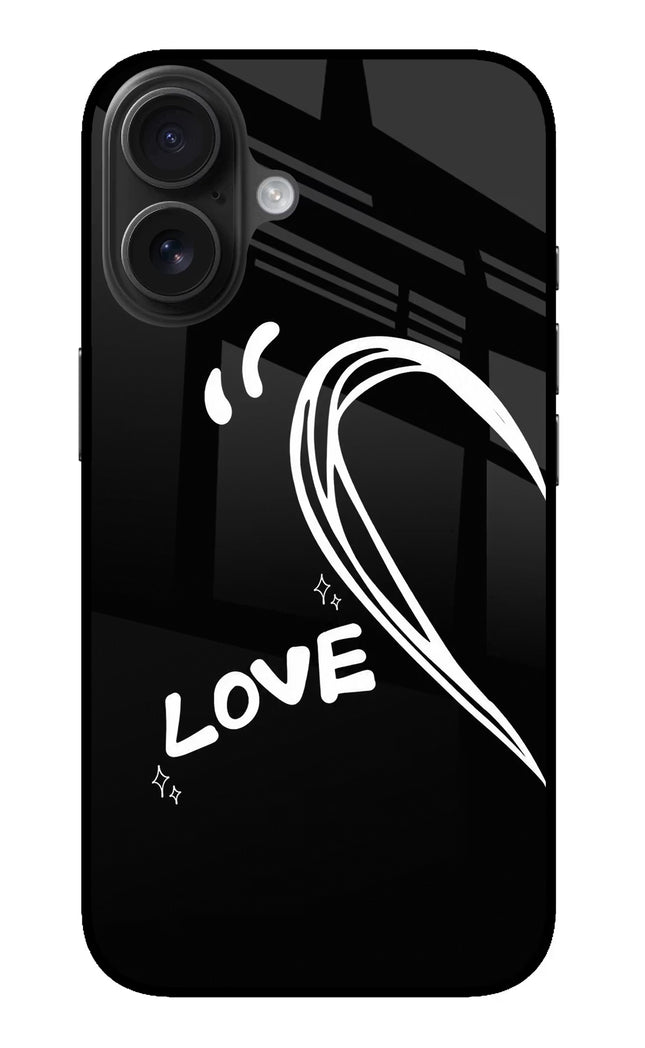 Love Line iPhone 16 Glass Case