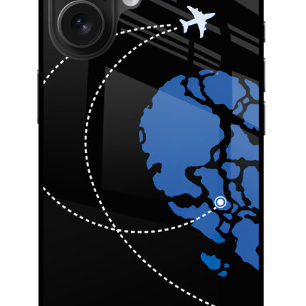 Love Orbit iPhone 16 Glass Case Back Cover by Casekaro