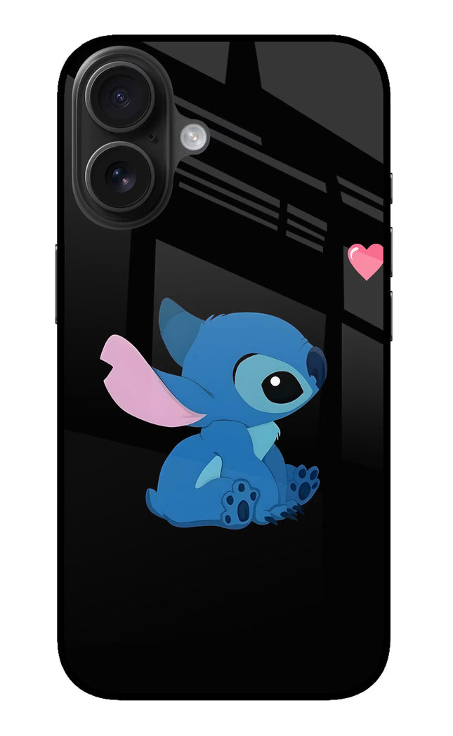 Stitch Crush iPhone 16 Glass Case