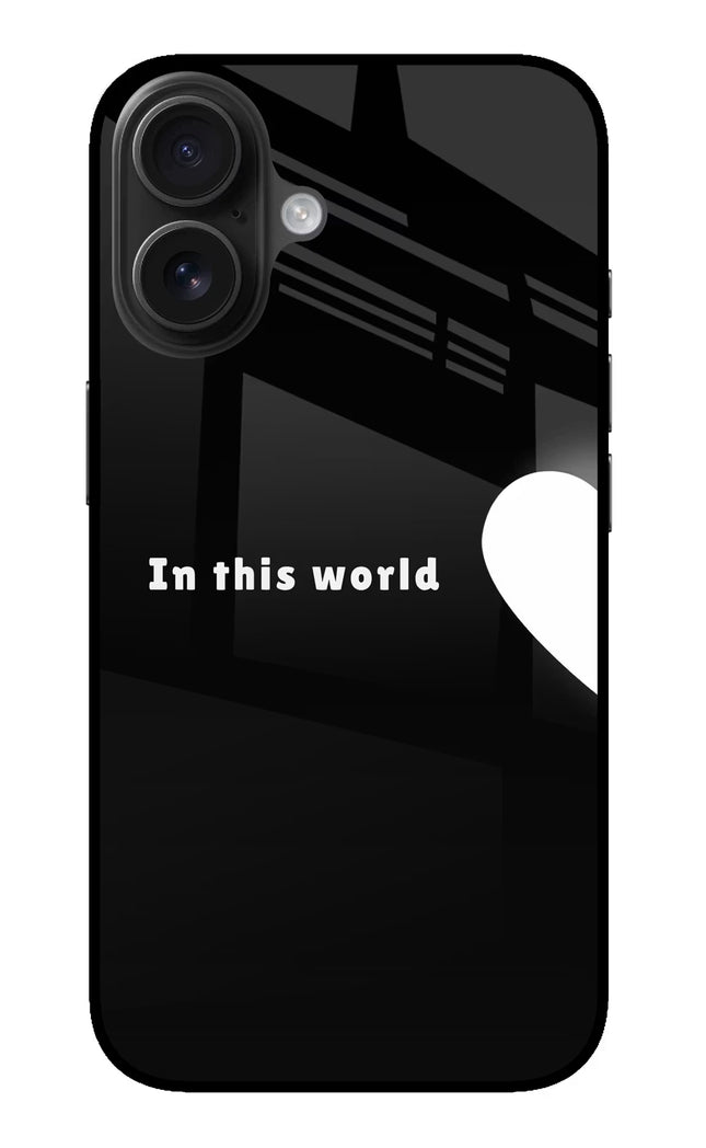 This World iPhone 16 Glass Case