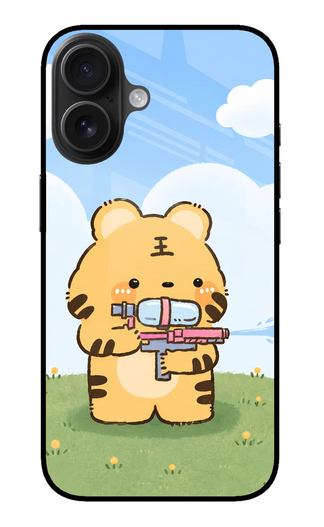 Tiger Treat iPhone 16 Glass Case