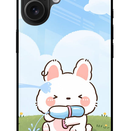 Bunny Treat iPhone 16 Glass Case