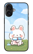 Bunny Treat iPhone 16 Glass Case