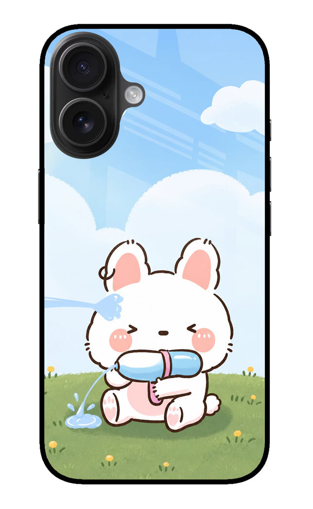 Bunny Treat iPhone 16 Glass Case