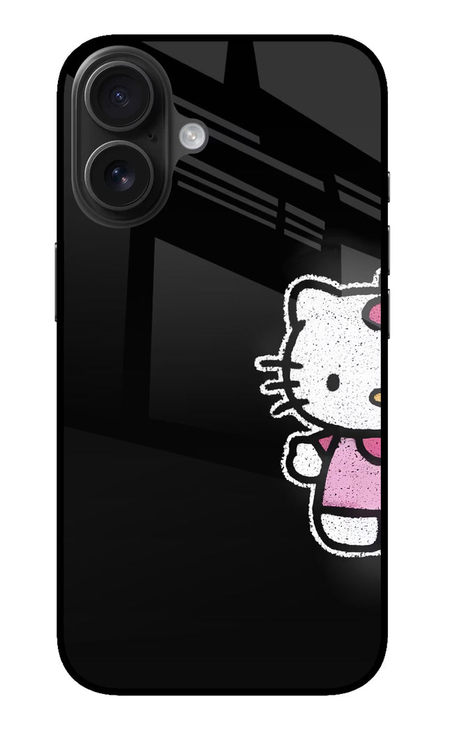 Kitty Charm iPhone 16 Glass Case