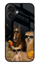 Party Squad iPhone 16 Glass Case