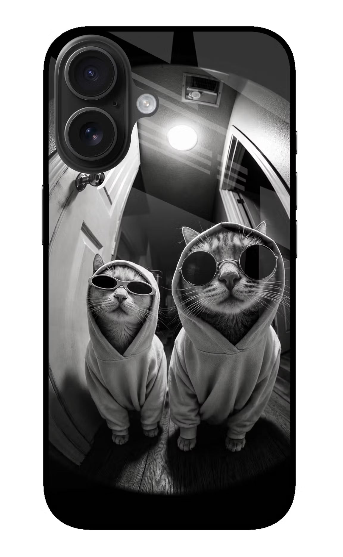 Hood Cats iPhone 16 Glass Case