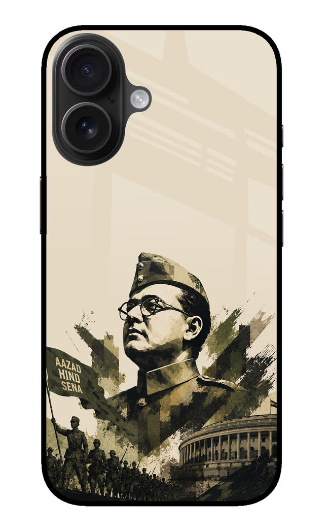 Netaji Rising iPhone 16 Glass Case