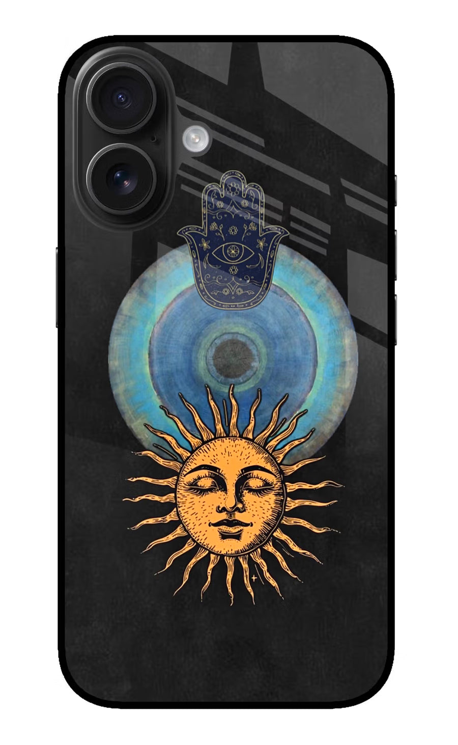 Divine Sun iPhone 16 Back Cover, Glass case