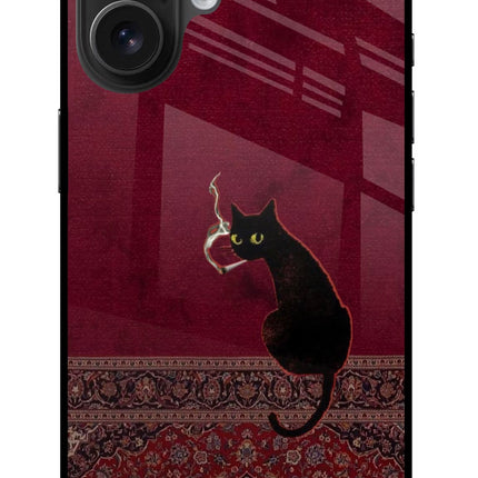 Midnight Cat Glass Case