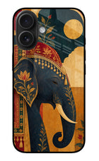 Royal Elephant iPhone 16 Glass Case