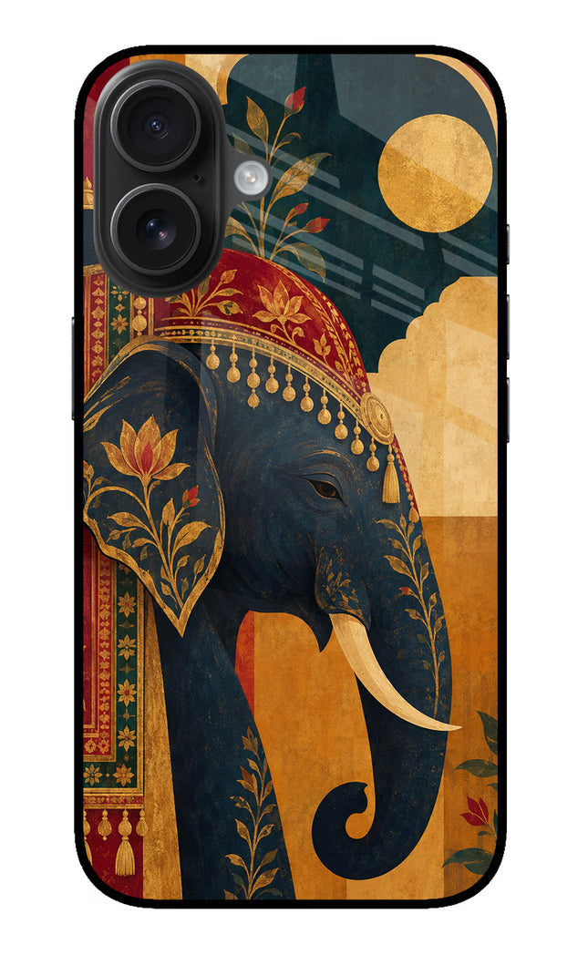 Royal Elephant iPhone 16 Glass Case