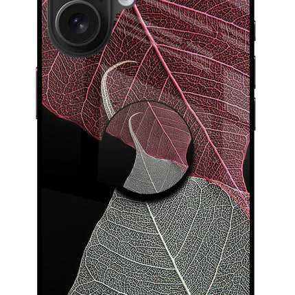 Leaf Pattern iPhone 16 Pop Case by Casekaro