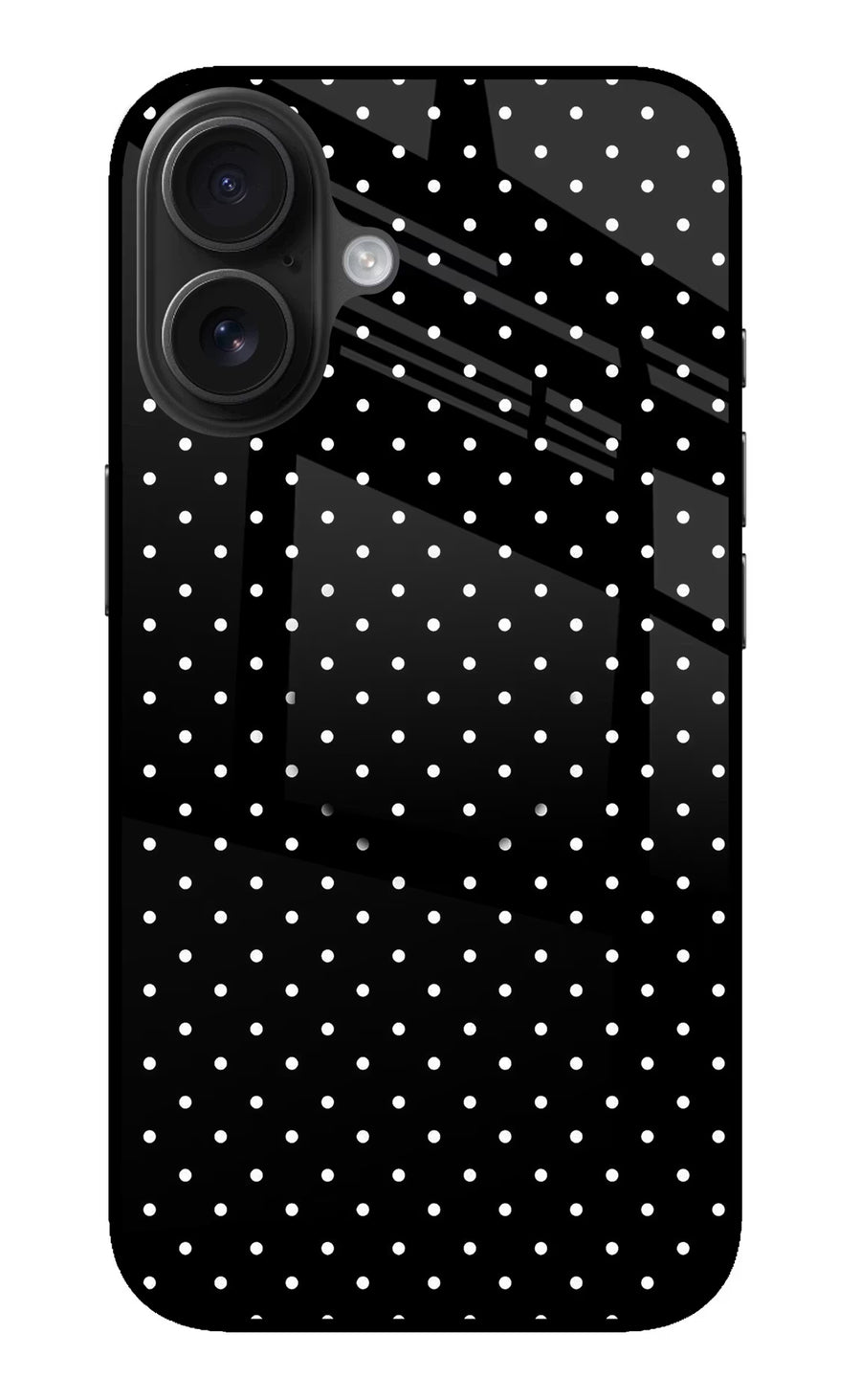 White Dots iPhone 16 Pop Case, Metal case