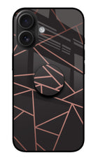 Geometric Pattern iPhone 16 Pop Case by Casekaro