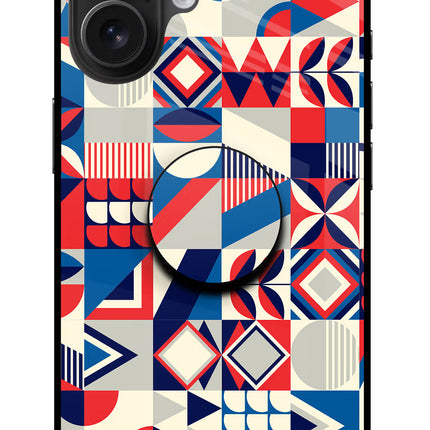 Colorful Pattern iPhone 16 Pop Case by Casekaro