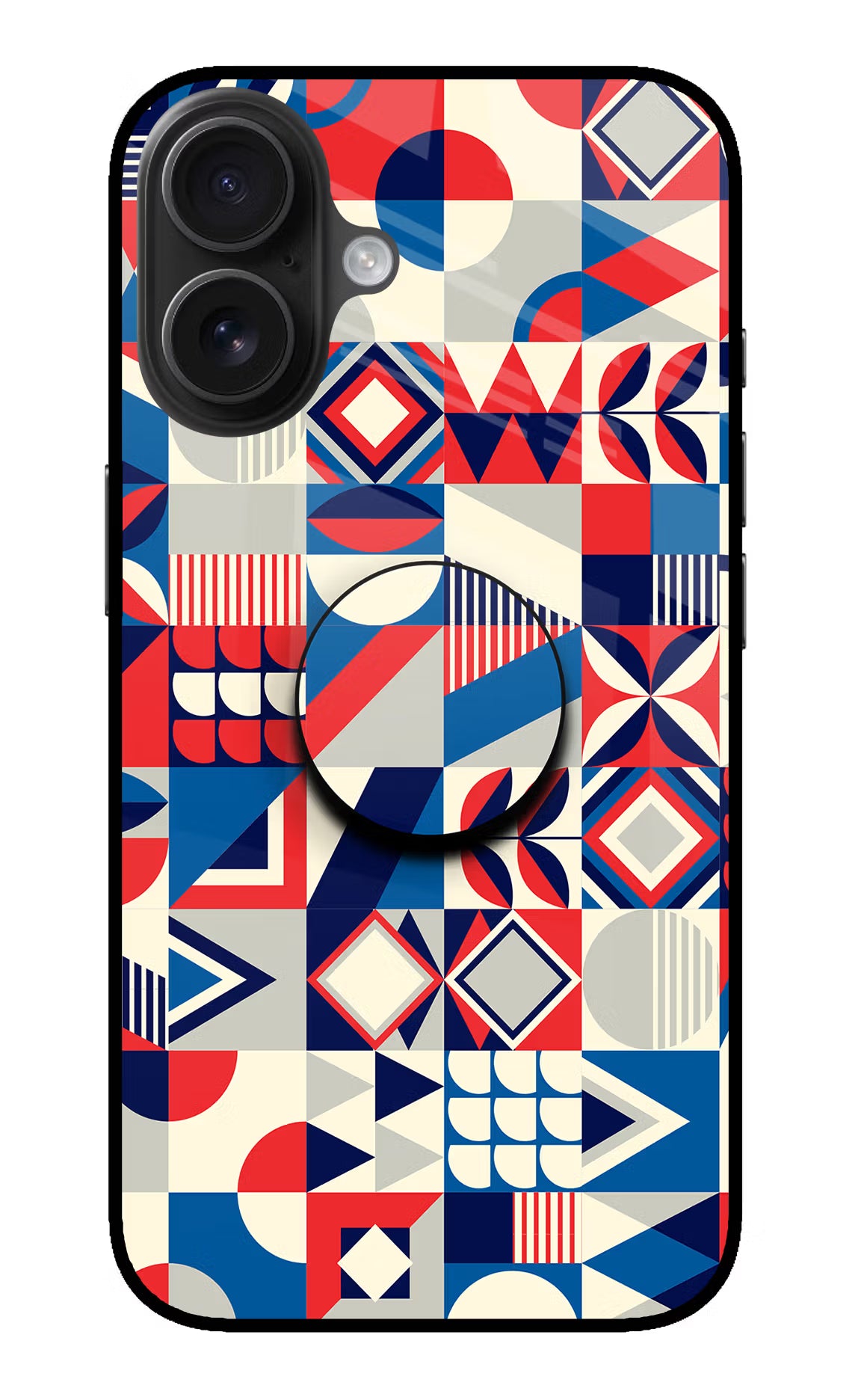 Colorful Pattern iPhone 16 Pop Case by Casekaro