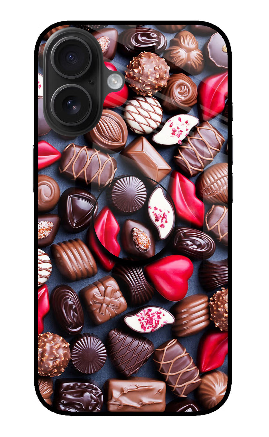 Chocolates iPhone 16 Pop Case, Metal case