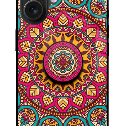 Mandala iPhone 16 Pop Case by Casekaro