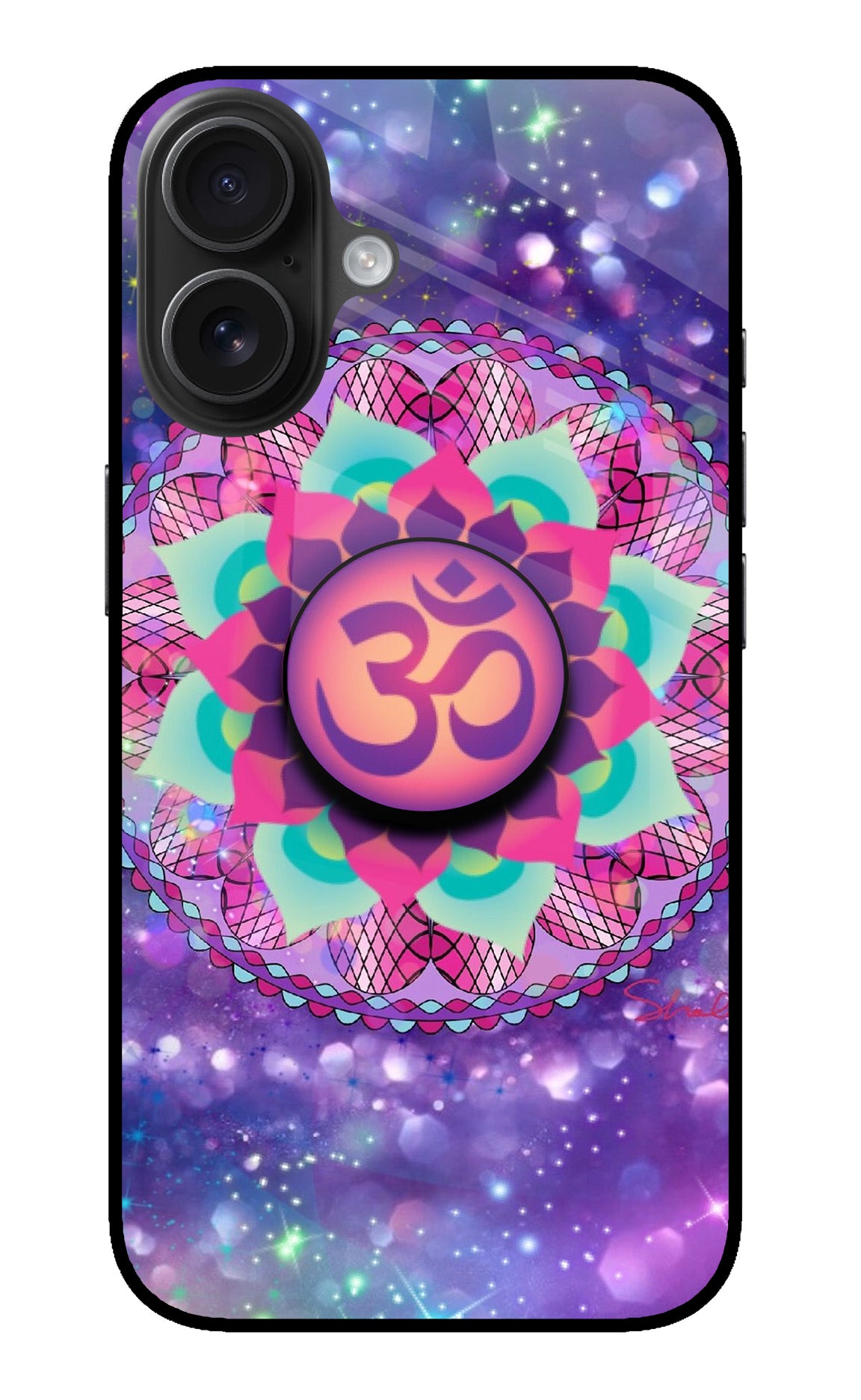 Om Purple iPhone 16 Pop Case