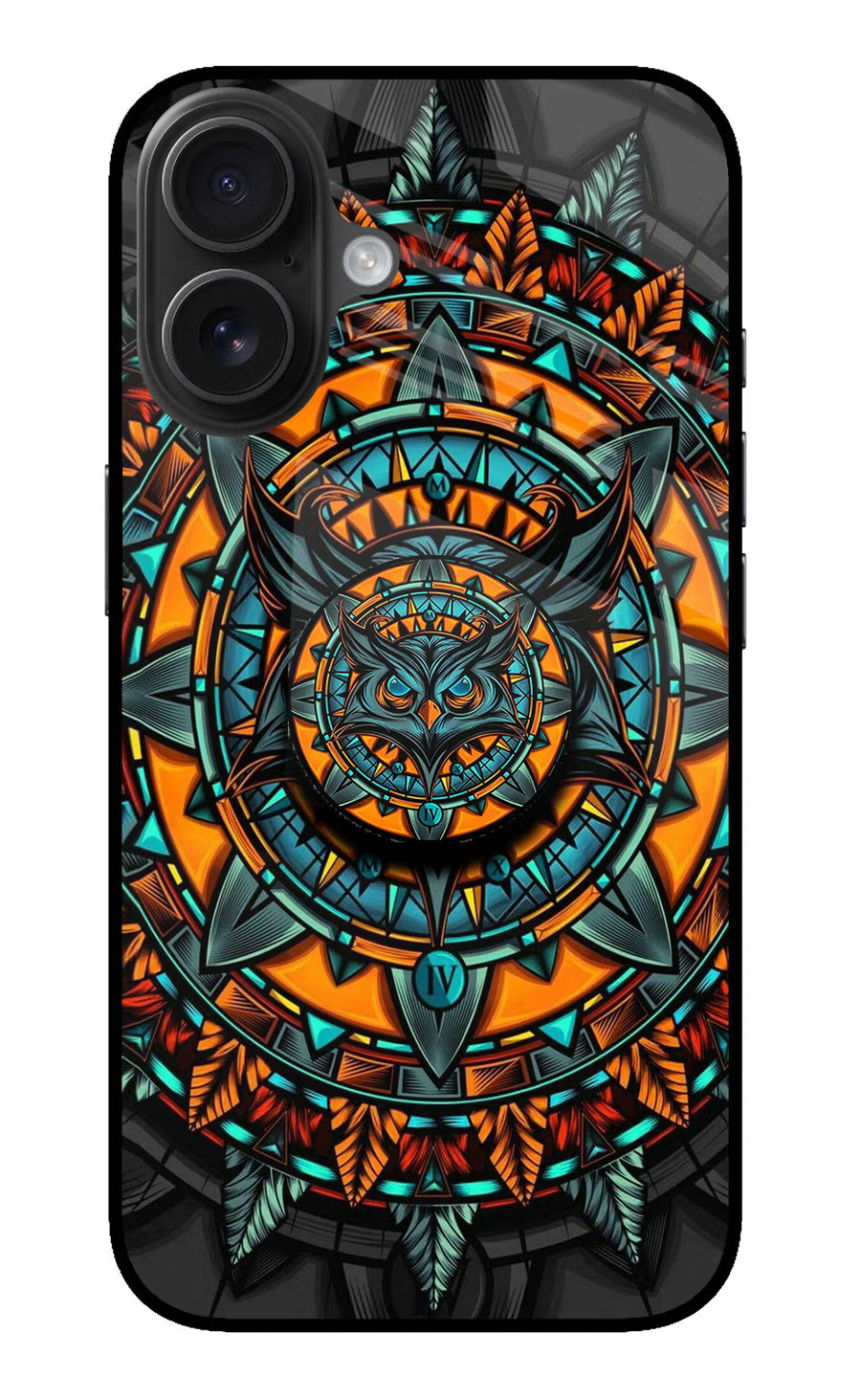 Angry Owl iPhone 16 Pop Case, Metal case