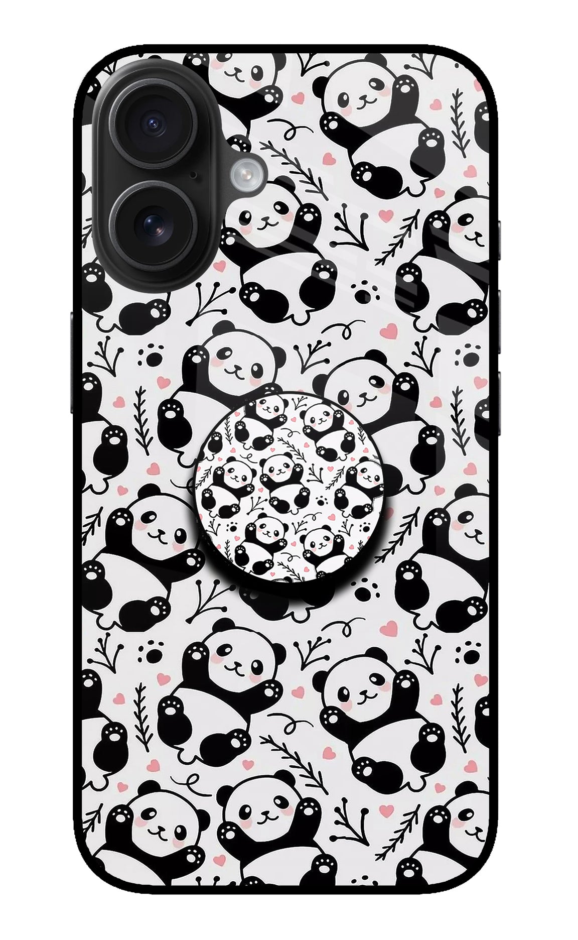 Cute Panda iPhone 16 Pop Case