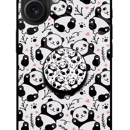 Cute Panda iPhone 16 Pop Case by Casekaro