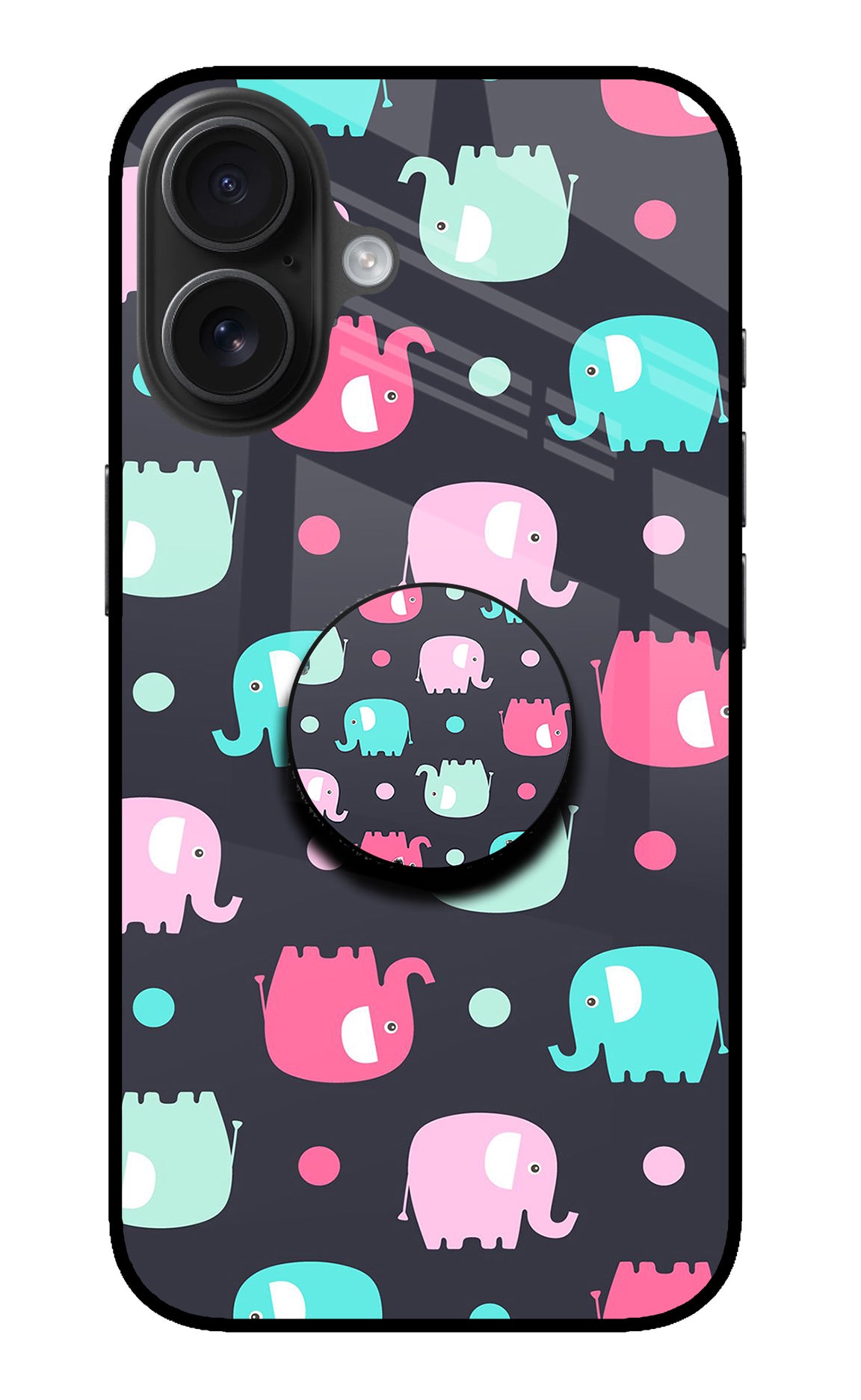 Baby Elephants iPhone 16 Pop Case