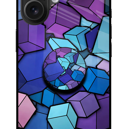 Cubic Abstract iPhone 16 Pop Case by Casekaro