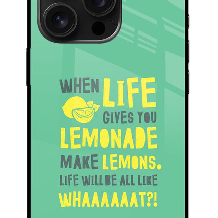 Quote iPhone 16 Pro Glass Case Back Cover by Casekaro