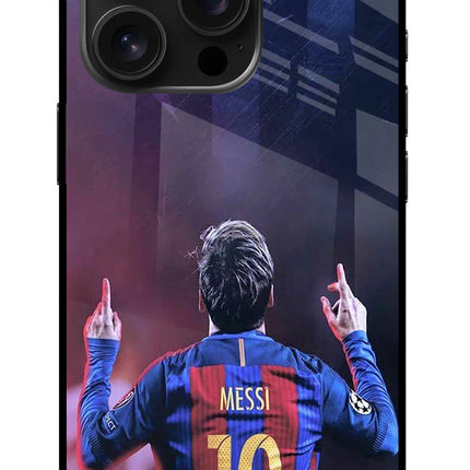Messi iPhone 16 Pro Glass Case Back Cover by Casekaro