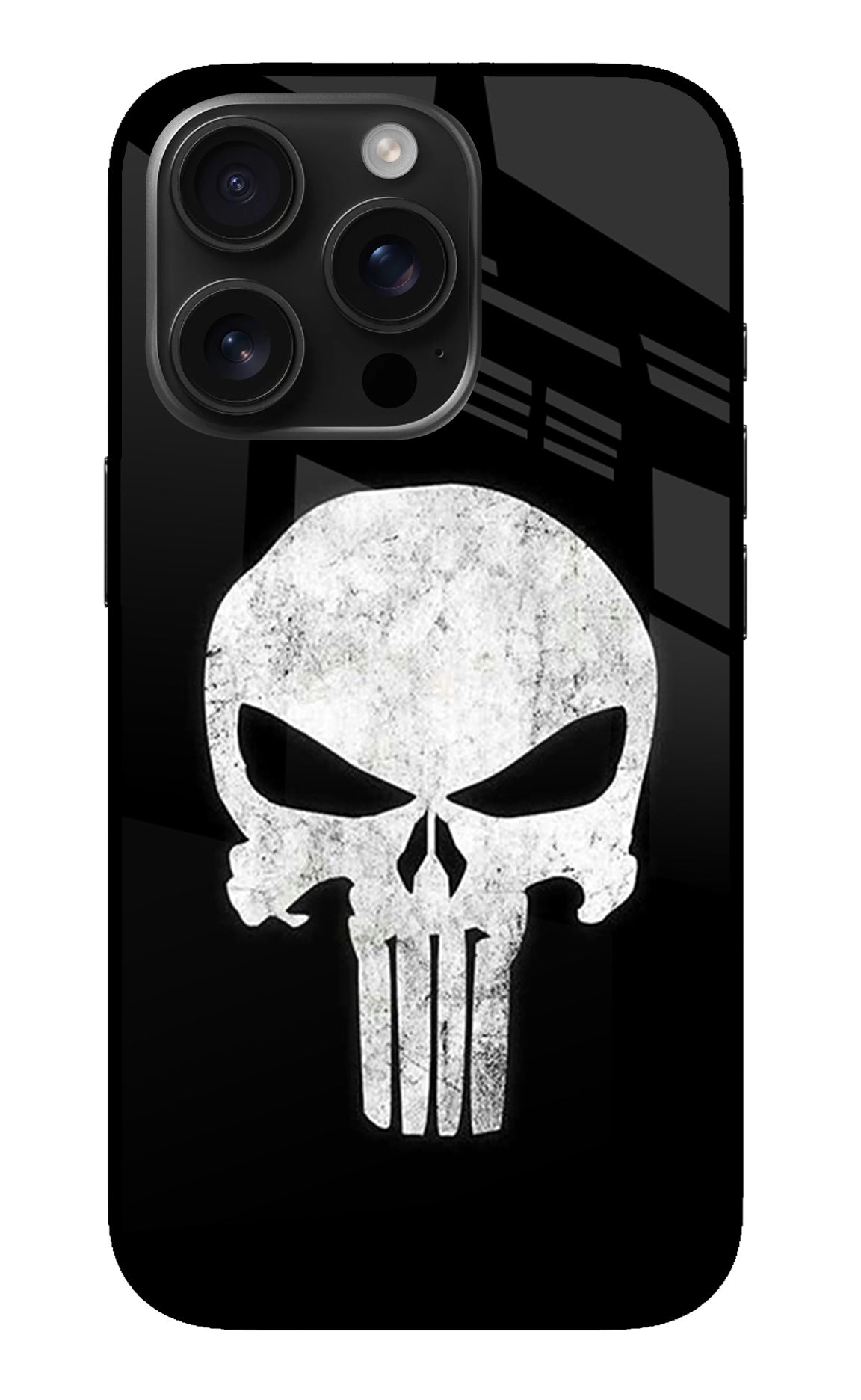 Punisher Skull iPhone 16 Pro Glass Case