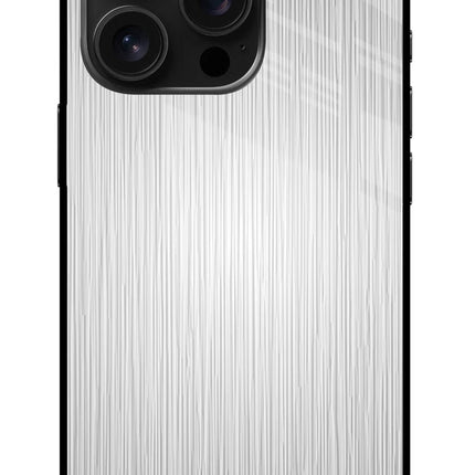 Wooden Grey Texture iPhone 16 Pro Glass Case Back Cover by Casekaro